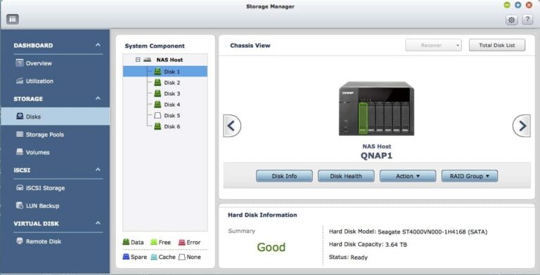 QNAP RAID Storage Manager