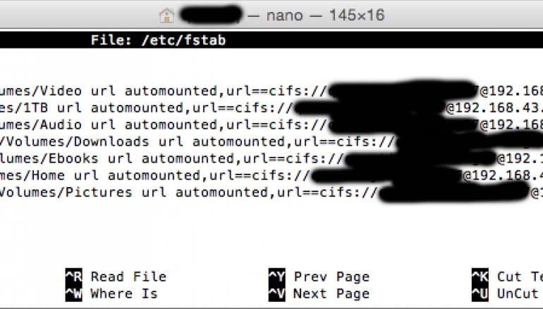 Map Network drives in Mac OS X using Automount